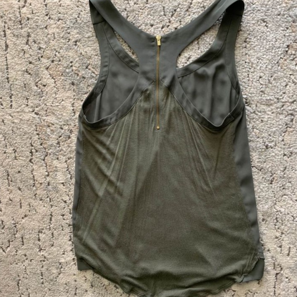 Express Army Green Racerback Tank - Picture 3 of 5